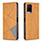 Leather Case Stands Flip Cover Holder B07F for Vivo Y21a