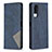 Leather Case Stands Flip Cover Holder B07F for Vivo Y31 (2021) Blue