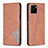 Leather Case Stands Flip Cover Holder B07F for Vivo Y32t Brown