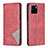 Leather Case Stands Flip Cover Holder B07F for Vivo Y32t Red