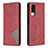 Leather Case Stands Flip Cover Holder B07F for Vivo Y51A Red