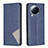 Leather Case Stands Flip Cover Holder B07F for Xiaomi Civi 3 5G Blue