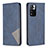Leather Case Stands Flip Cover Holder B07F for Xiaomi Mi 11i 5G (2022) Blue