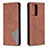 Leather Case Stands Flip Cover Holder B07F for Xiaomi Mi 11T 5G Brown