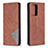 Leather Case Stands Flip Cover Holder B07F for Xiaomi Mi 11T Pro 5G Brown