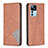 Leather Case Stands Flip Cover Holder B07F for Xiaomi Mi 12T 5G Brown