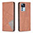 Leather Case Stands Flip Cover Holder B07F for Xiaomi Mi 12T Pro 5G Brown