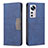 Leather Case Stands Flip Cover Holder B07F for Xiaomi Mi 12X 5G Blue