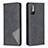 Leather Case Stands Flip Cover Holder B07F for Xiaomi POCO M3 Pro 5G Black