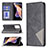 Leather Case Stands Flip Cover Holder B07F for Xiaomi Poco X4 NFC