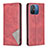 Leather Case Stands Flip Cover Holder B07F for Xiaomi Redmi 11A 4G Red