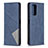 Leather Case Stands Flip Cover Holder B07F for Xiaomi Redmi Note 10 Pro 4G Blue