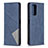 Leather Case Stands Flip Cover Holder B07F for Xiaomi Redmi Note 10 Pro Max Blue