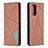 Leather Case Stands Flip Cover Holder B07F for Xiaomi Redmi Note 10 Pro Max Brown