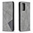 Leather Case Stands Flip Cover Holder B07F for Xiaomi Redmi Note 10 Pro Max Gray