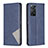 Leather Case Stands Flip Cover Holder B07F for Xiaomi Redmi Note 11 Pro 4G Blue