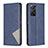 Leather Case Stands Flip Cover Holder B07F for Xiaomi Redmi Note 11 Pro 5G Blue