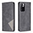 Leather Case Stands Flip Cover Holder B07F for Xiaomi Redmi Note 11 Pro+ Plus 5G Black