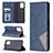 Leather Case Stands Flip Cover Holder B07F for Xiaomi Redmi Note 11 SE India 4G