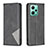 Leather Case Stands Flip Cover Holder B07F for Xiaomi Redmi Note 12 5G Black