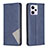 Leather Case Stands Flip Cover Holder B07F for Xiaomi Redmi Note 12 Explorer Blue