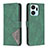 Leather Case Stands Flip Cover Holder B08F for Huawei Honor X7a Green