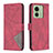 Leather Case Stands Flip Cover Holder B08F for Motorola Moto Edge (2023) 5G Red