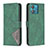 Leather Case Stands Flip Cover Holder B08F for Motorola Moto Edge 40 Neo 5G Green