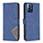 Leather Case Stands Flip Cover Holder B08F for Motorola Moto G Play (2023) Blue