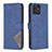 Leather Case Stands Flip Cover Holder B08F for Motorola Moto G Power 5G (2023) Blue