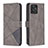 Leather Case Stands Flip Cover Holder B08F for Motorola Moto G Power 5G (2023) Gray