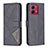 Leather Case Stands Flip Cover Holder B08F for Motorola Moto G84 5G