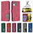 Leather Case Stands Flip Cover Holder B08F for Nokia C12