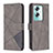 Leather Case Stands Flip Cover Holder B08F for Oppo A2 5G Gray