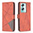 Leather Case Stands Flip Cover Holder B08F for Oppo A2 5G Orange