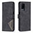 Leather Case Stands Flip Cover Holder B08F for Oppo A54 4G Black