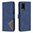 Leather Case Stands Flip Cover Holder B08F for Oppo A54 4G Blue