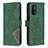 Leather Case Stands Flip Cover Holder B08F for Oppo A54 5G Green