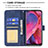 Leather Case Stands Flip Cover Holder B08F for Oppo A74 5G