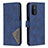 Leather Case Stands Flip Cover Holder B08F for Oppo A74 5G Blue