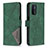 Leather Case Stands Flip Cover Holder B08F for Oppo A74 5G Green