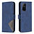 Leather Case Stands Flip Cover Holder B08F for Oppo A94 5G Blue