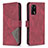 Leather Case Stands Flip Cover Holder B08F for Oppo A95 4G Red