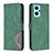 Leather Case Stands Flip Cover Holder B08F for Oppo A96 4G Green