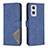 Leather Case Stands Flip Cover Holder B08F for Oppo A96 5G Blue