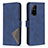 Leather Case Stands Flip Cover Holder B08F for Oppo F19 Pro+ Plus 5G Blue