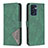 Leather Case Stands Flip Cover Holder B08F for Oppo Find X5 Lite 5G Green