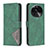 Leather Case Stands Flip Cover Holder B08F for Oppo Find X6 5G Green