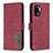 Leather Case Stands Flip Cover Holder B08F for Oppo Reno5 F Red