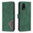 Leather Case Stands Flip Cover Holder B08F for Oppo Reno6 Lite Green